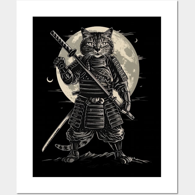 Cat Ninja Tales Silent Fury Wall Art by BoazBerendse insect